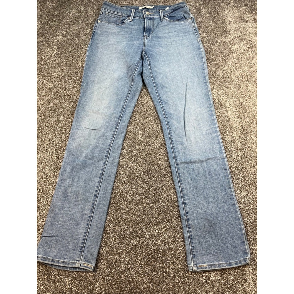 Levis Classic Mid Rise Skinny Jeans Womens 6M W28 L30 Medium Wash Blue
